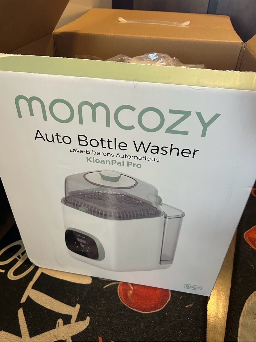 Momcozy KleanPal Pro Auto Bottle Washer in White & Clear